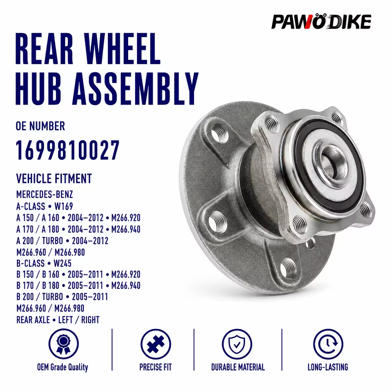 Wheel Hub for Mercedes-Benz (W169 / W245)