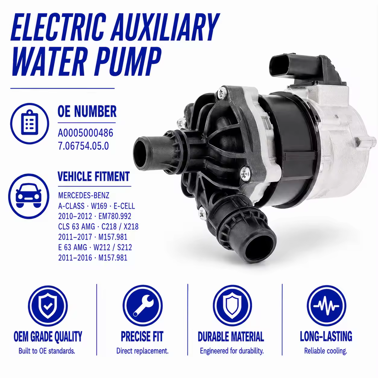 Coolant Pump for Mercedes-Benz CLS