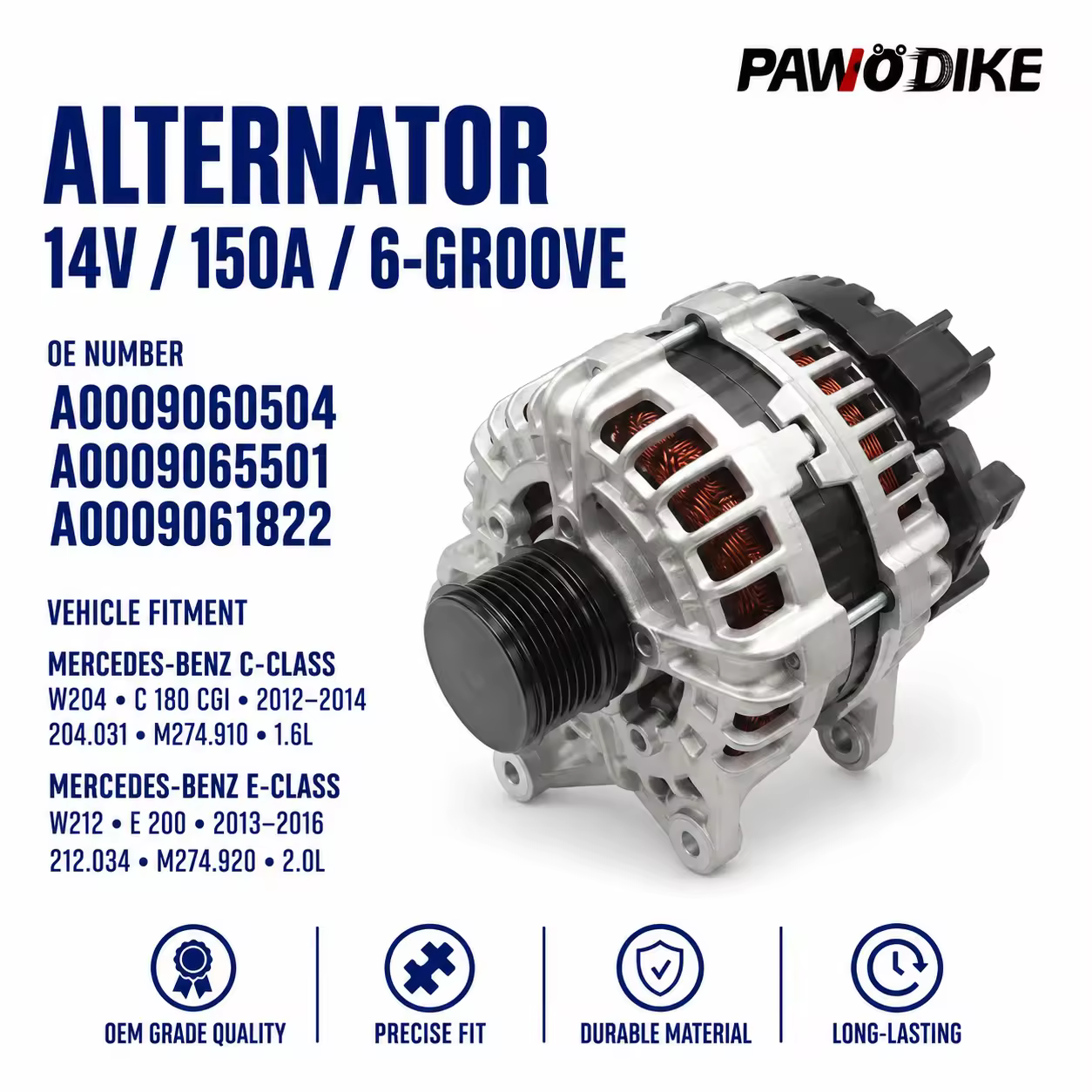 Alternator for Mercedes-Benz (chassis to be confirmed)