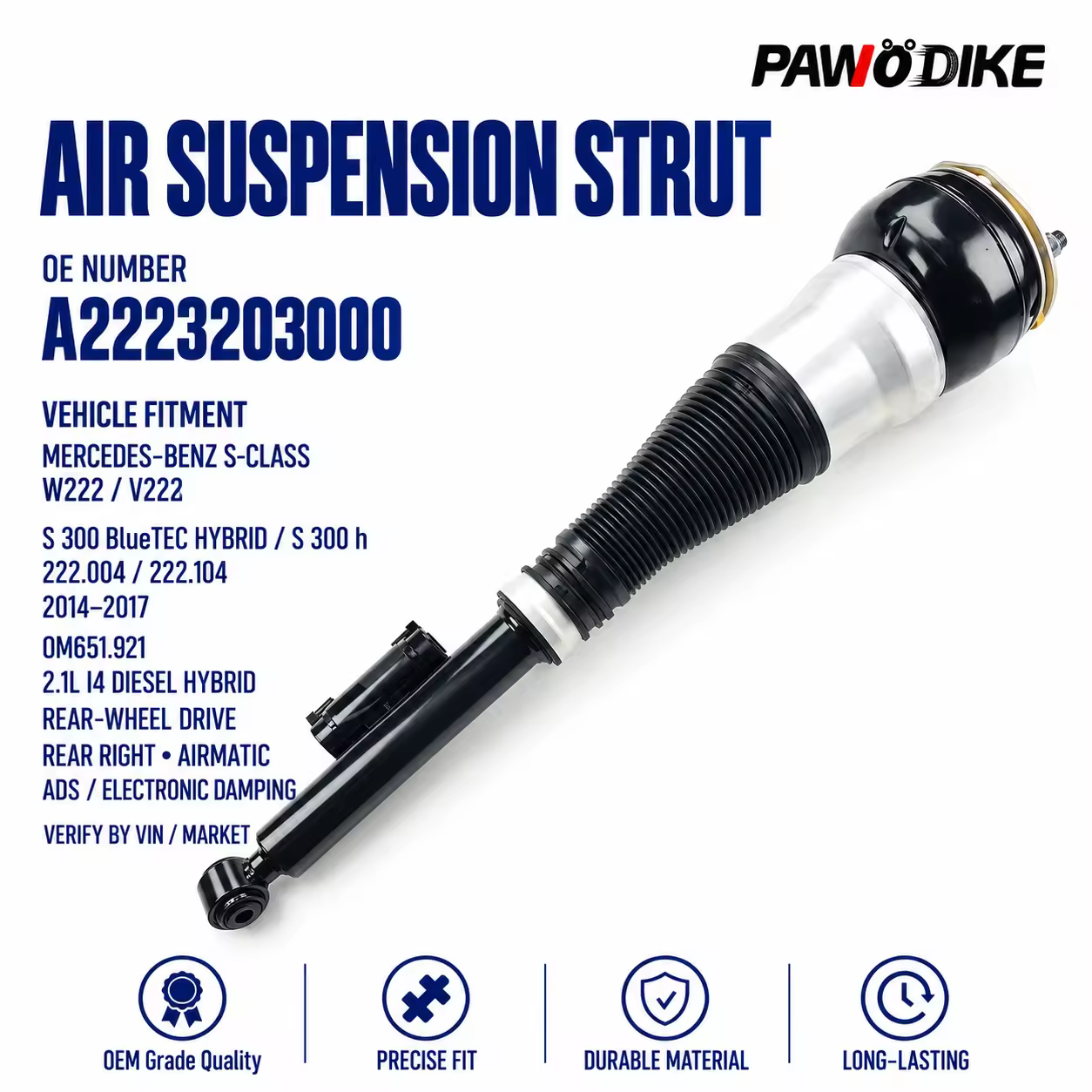 Shock Absorber for Mercedes-Benz S-Class (W222)