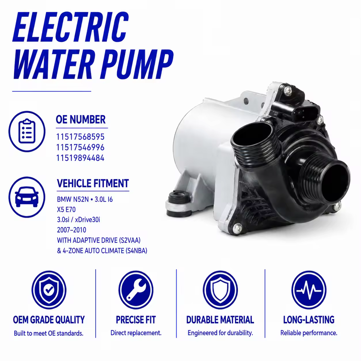Water Pump for BMW X5 (E70)