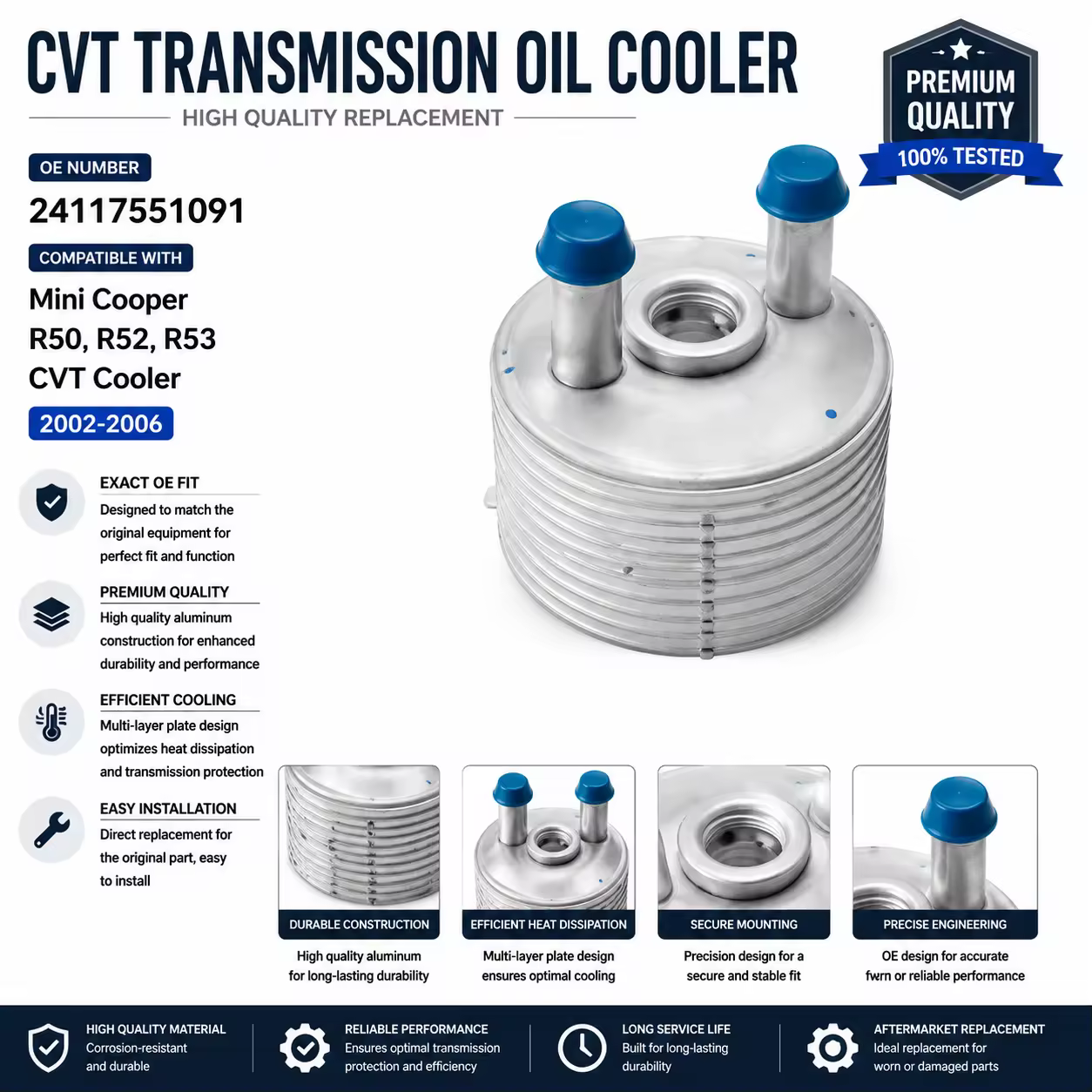 Oil Filter Housing for MINI Cooper