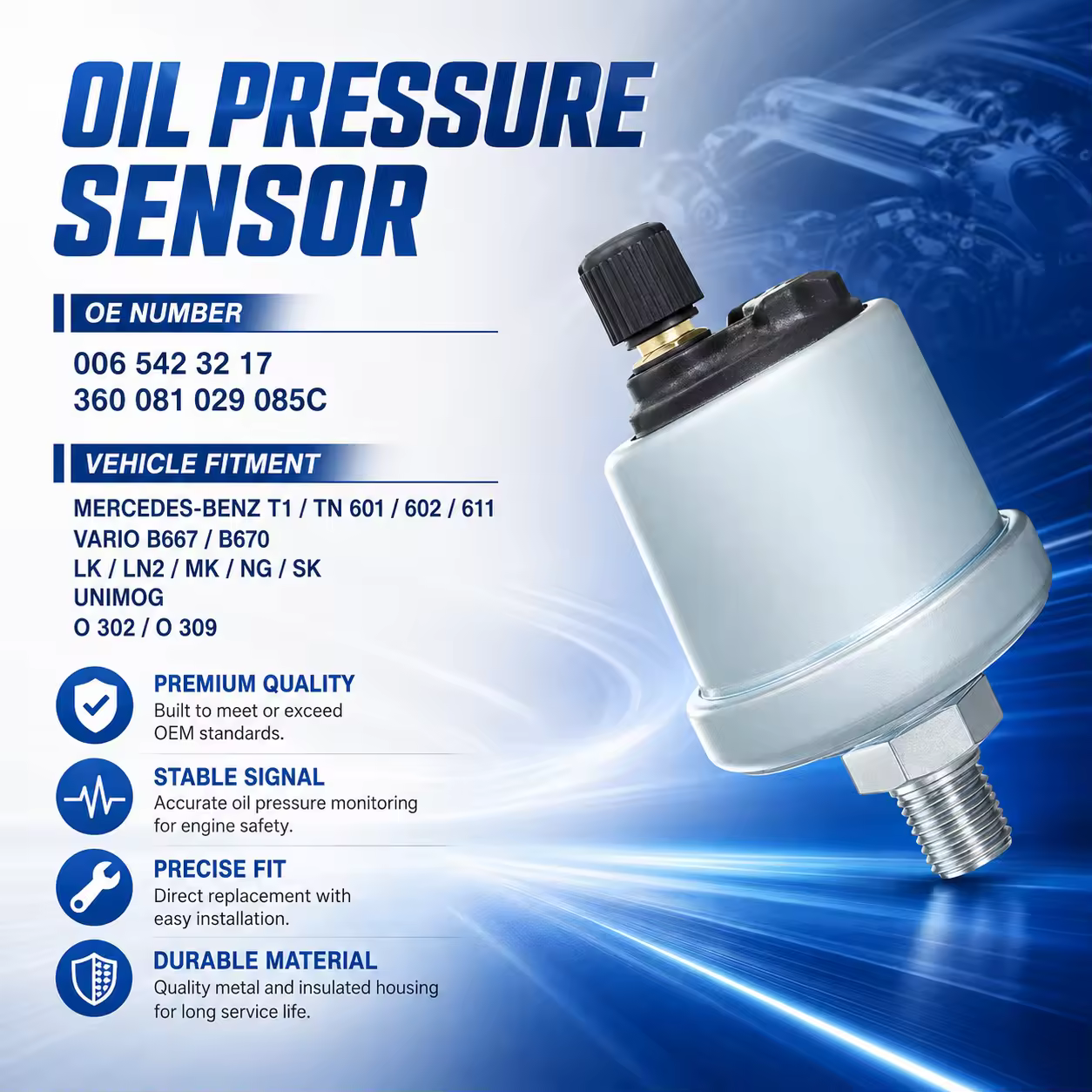 Oil Pressure Sensor for Mercedes-Benz (chassis to be confirmed)