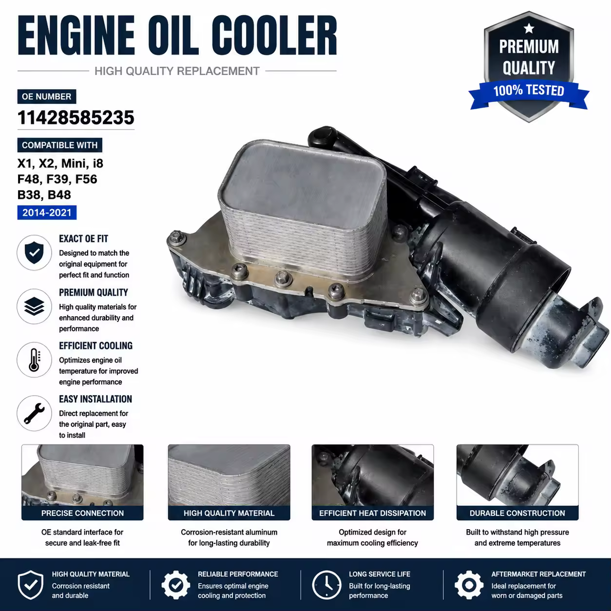 Oil Filter Housing for MINI (chassis to be confirmed)