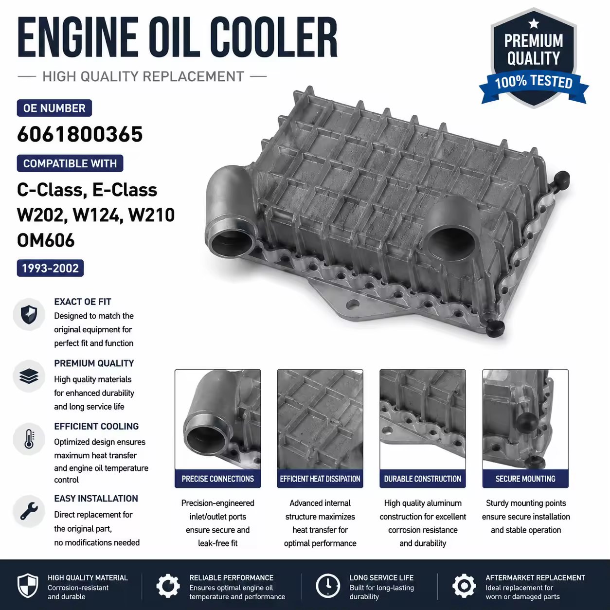Oil Filter Housing for Mercedes-Benz (W204 / W212 / W221)