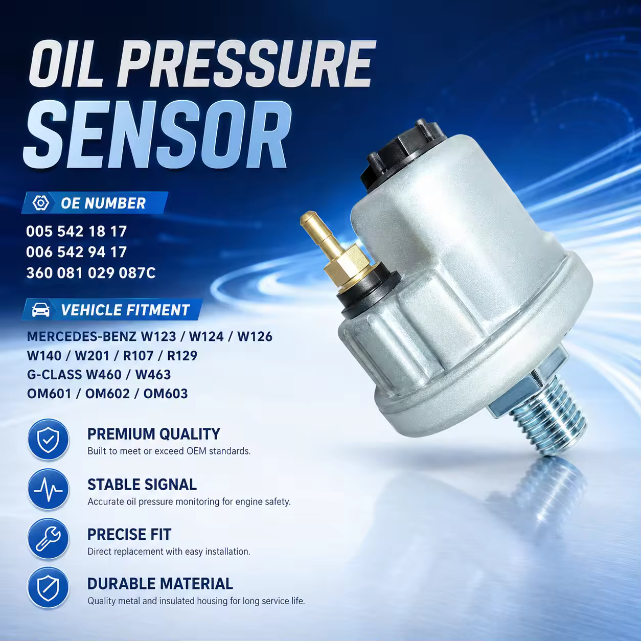 Oil Pressure Sensor for Mercedes-Benz (chassis to be confirmed)