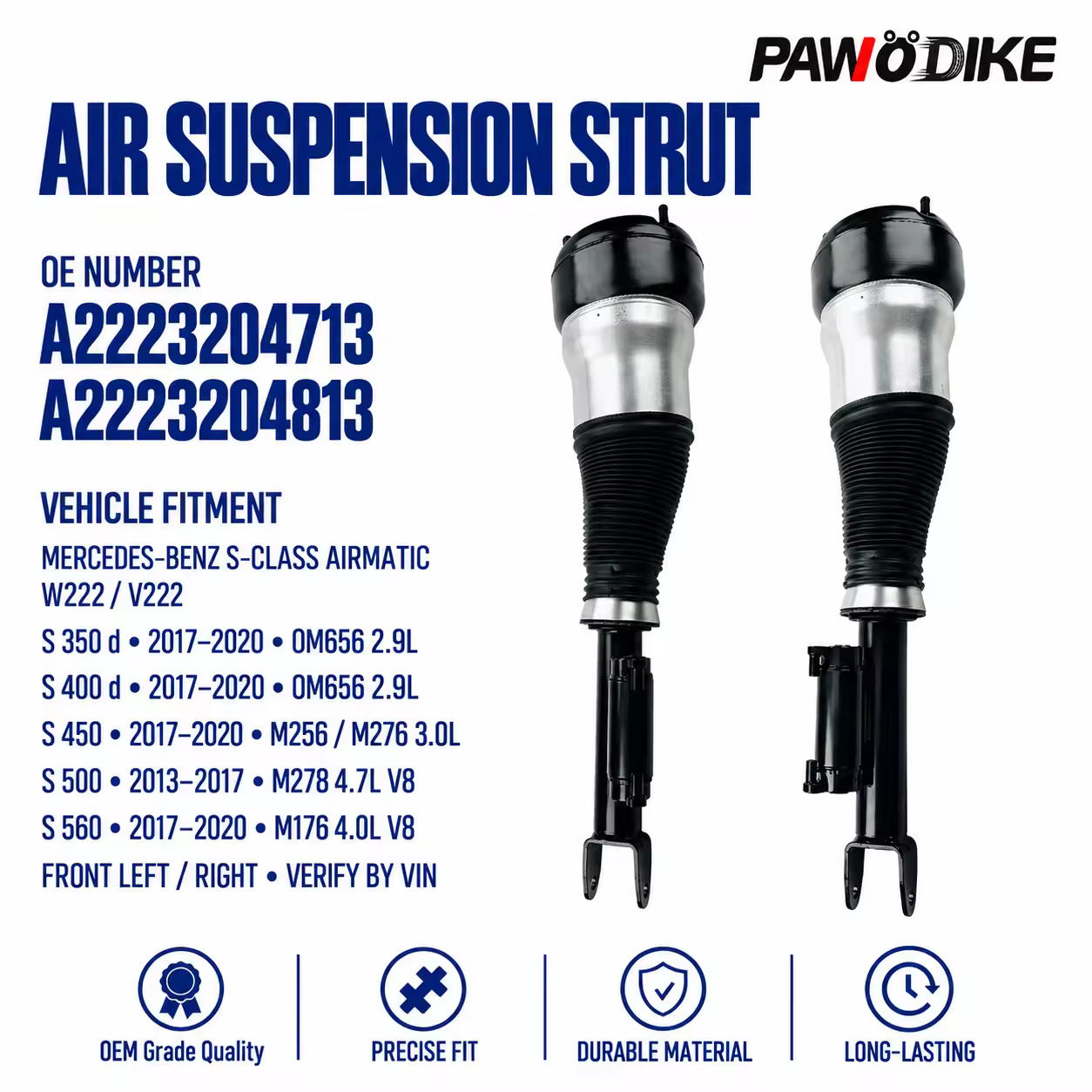 Air Suspension for Mercedes-Benz S-Class (W222) — view 7