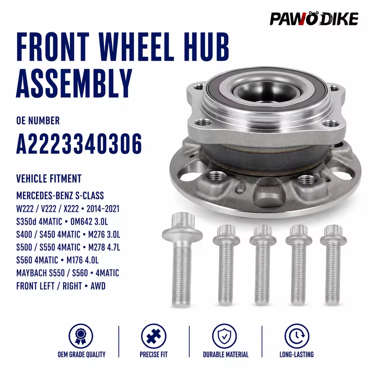Wheel Hub Bearing for Mercedes-Benz S-Class (W222)