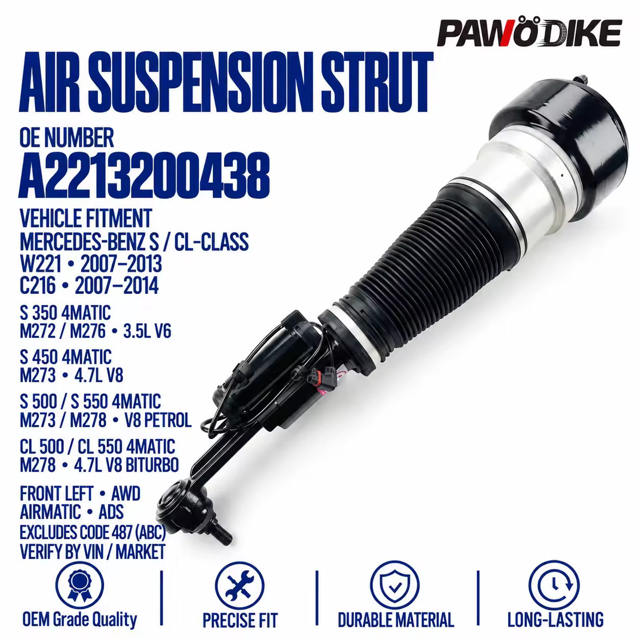 Shock Absorber for Mercedes-Benz S-Class (W221)