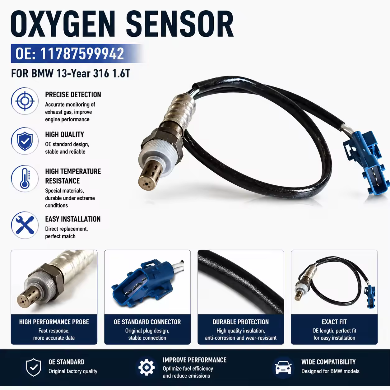 Oxygen Sensor for BMW (chassis to be confirmed)