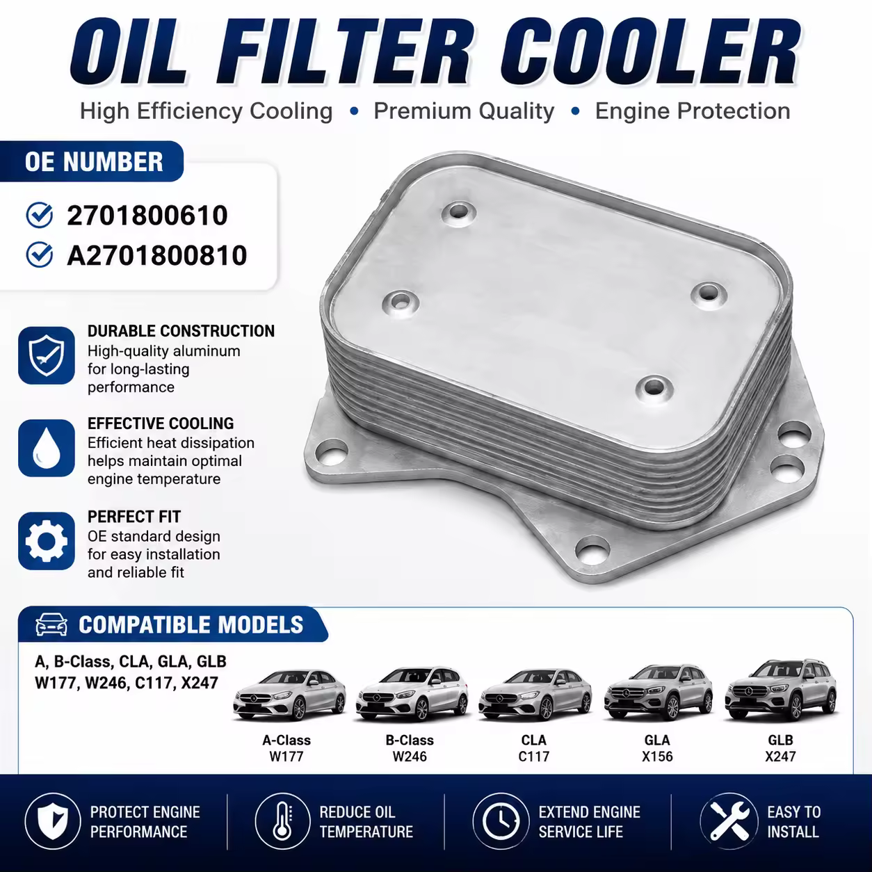 Oil Filter Housing for Mercedes-Benz (W177 / W246 / C117)