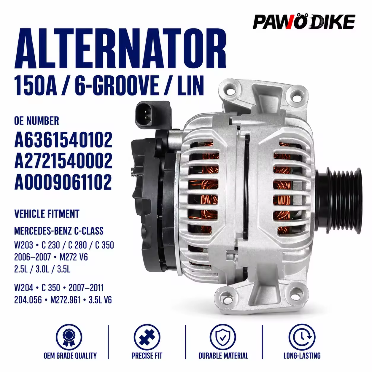 Alternator for Mercedes-Benz GLE