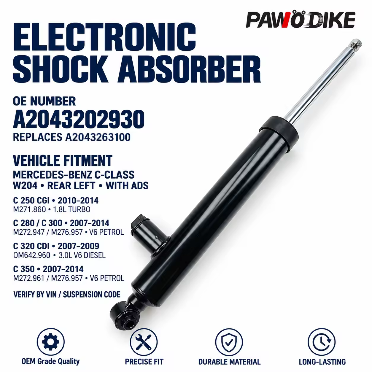 Shock Absorber for Mercedes-Benz C-Class (W204) — view 7