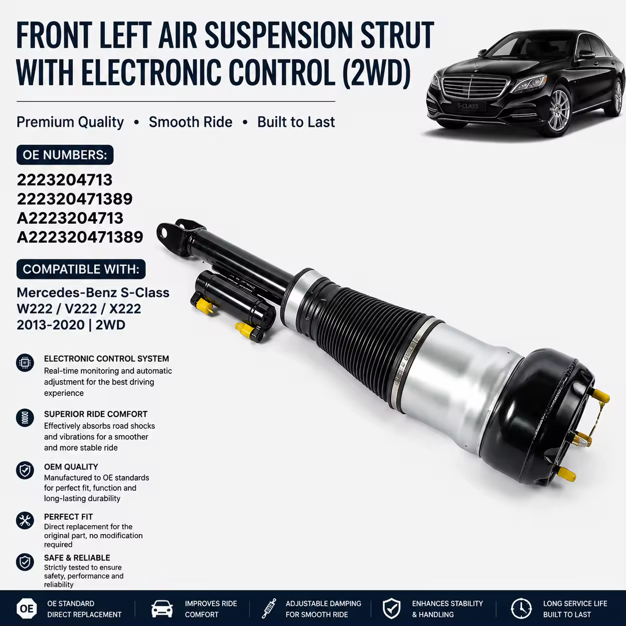 Shock Absorber for Mercedes-Benz S-Class (W222)