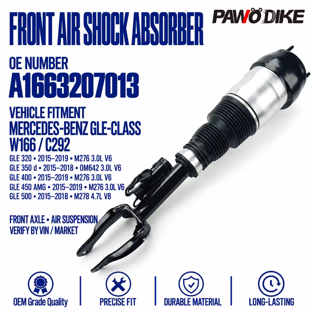 Shock Absorber for Mercedes-Benz M-Class / GLE (W166)