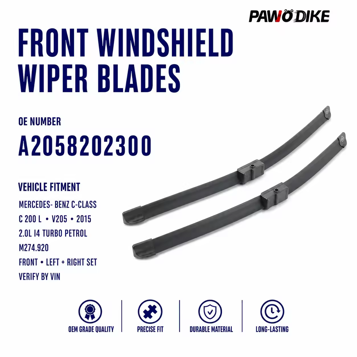 Wiper Blade for Mercedes-Benz C-Class (W205)
