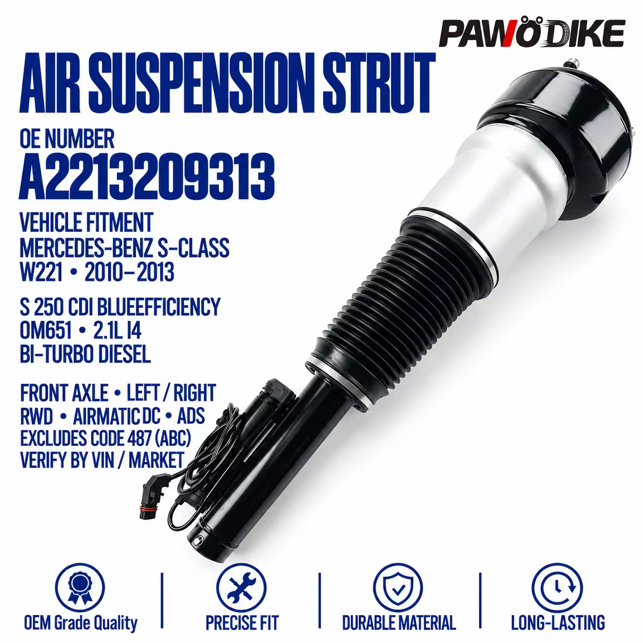 Air Suspension for Mercedes-Benz S-Class (W221)
