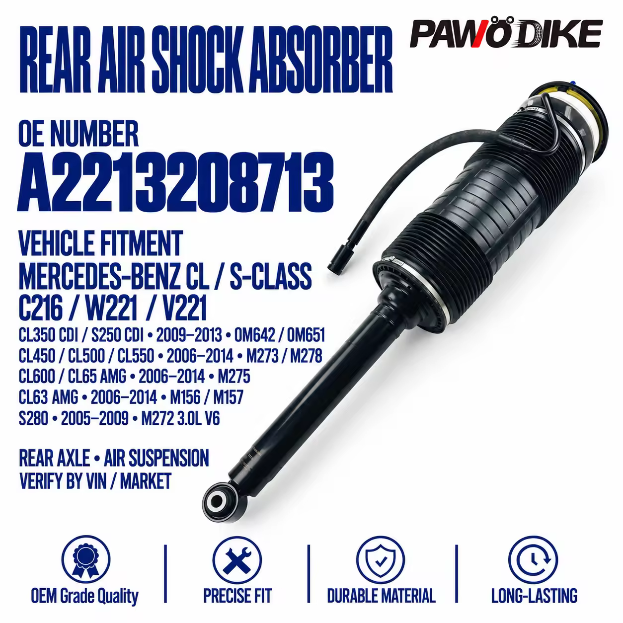 Shock Absorber for Mercedes-Benz S-Class (W221)