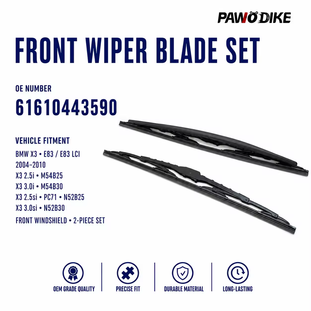 Wiper for BMW X3 (E83)