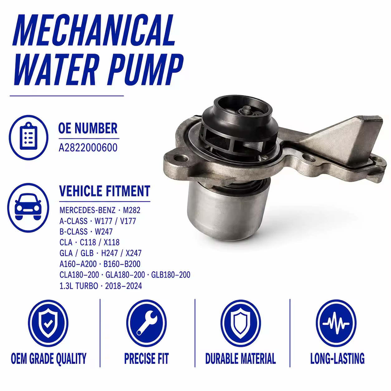 Coolant Pump for Mercedes-Benz (chassis to be confirmed)