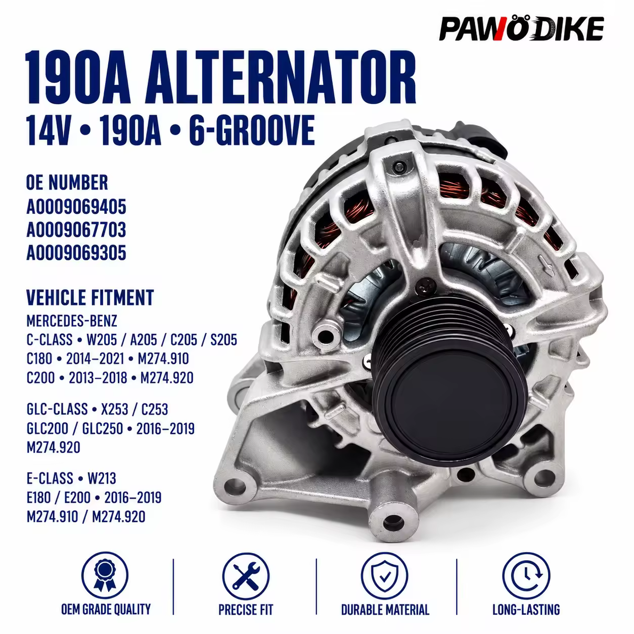 Alternator for Mercedes-Benz GLC