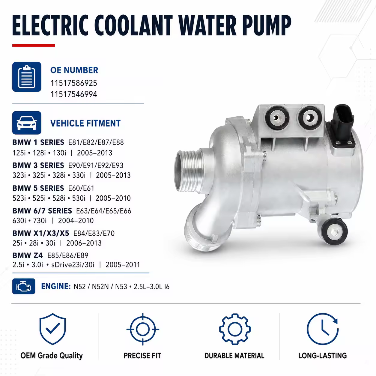 Water Pump for BMW X5 (E70)