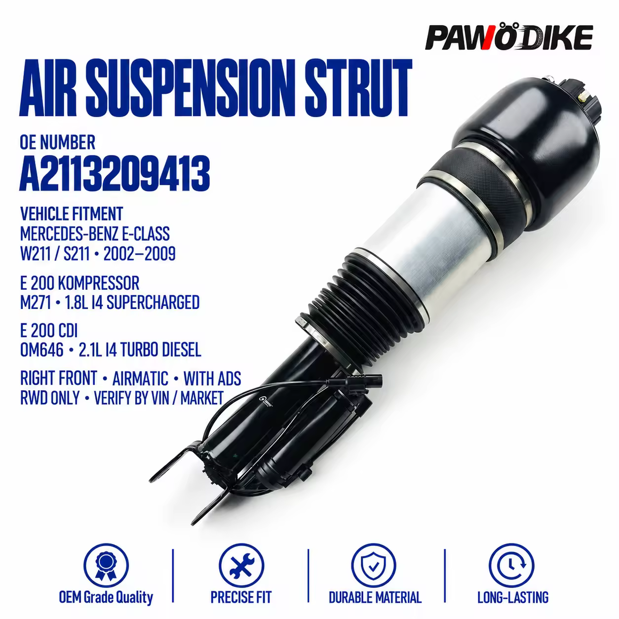 Air Suspension for Mercedes-Benz E-Class (W211)