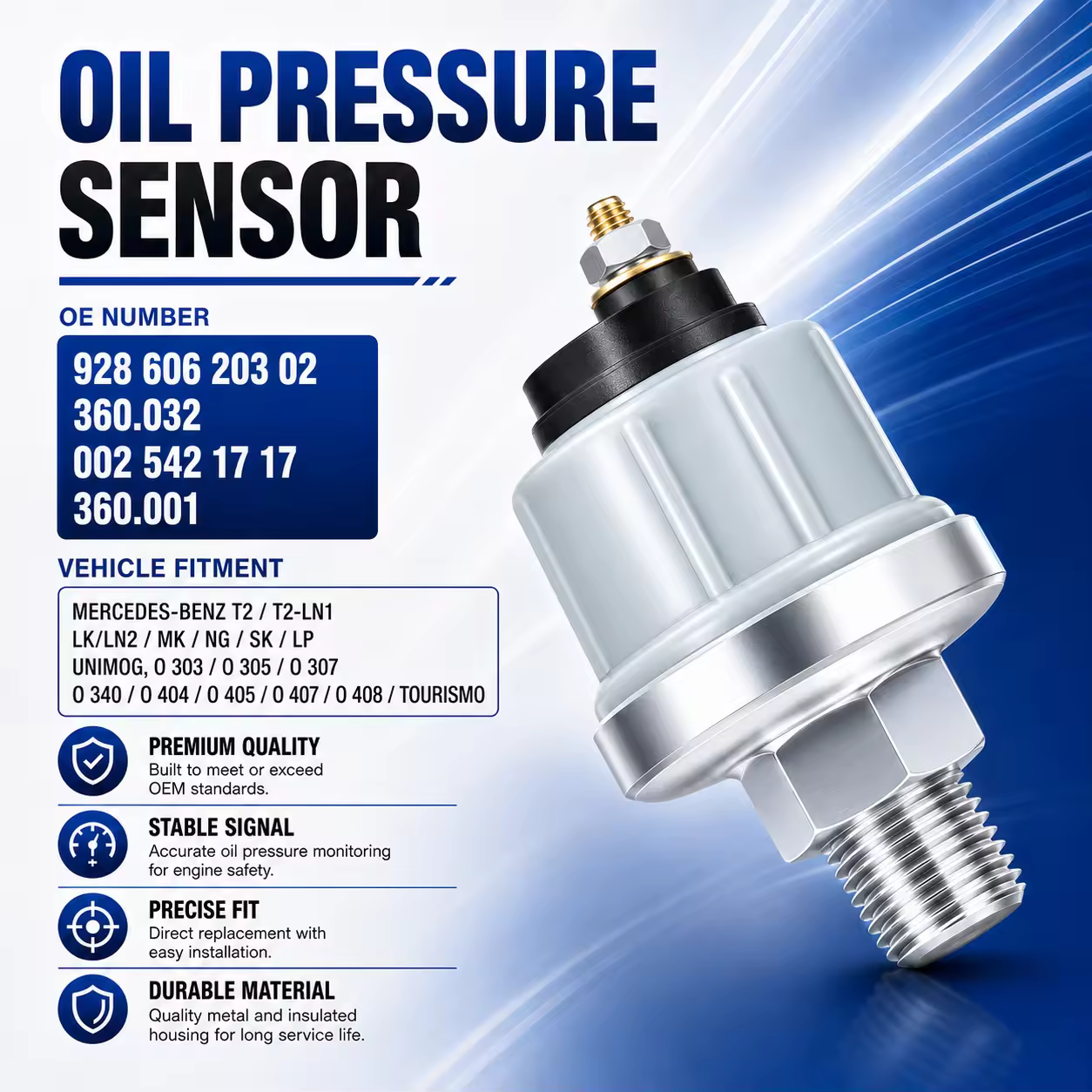 Oil Pressure Sensor for Mercedes-Benz (chassis to be confirmed)