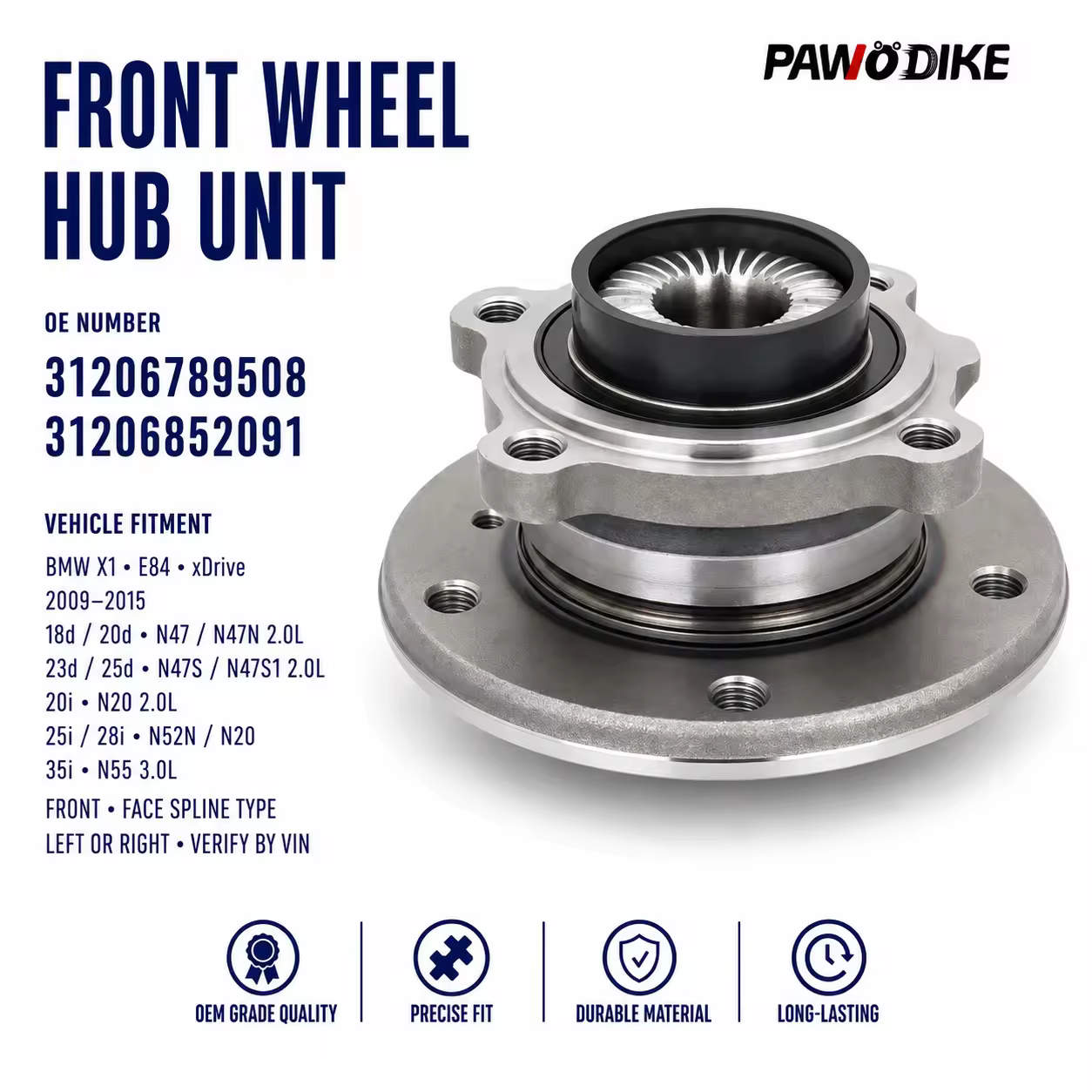 Wheel Hub Bearing for BMW X1 (E84)