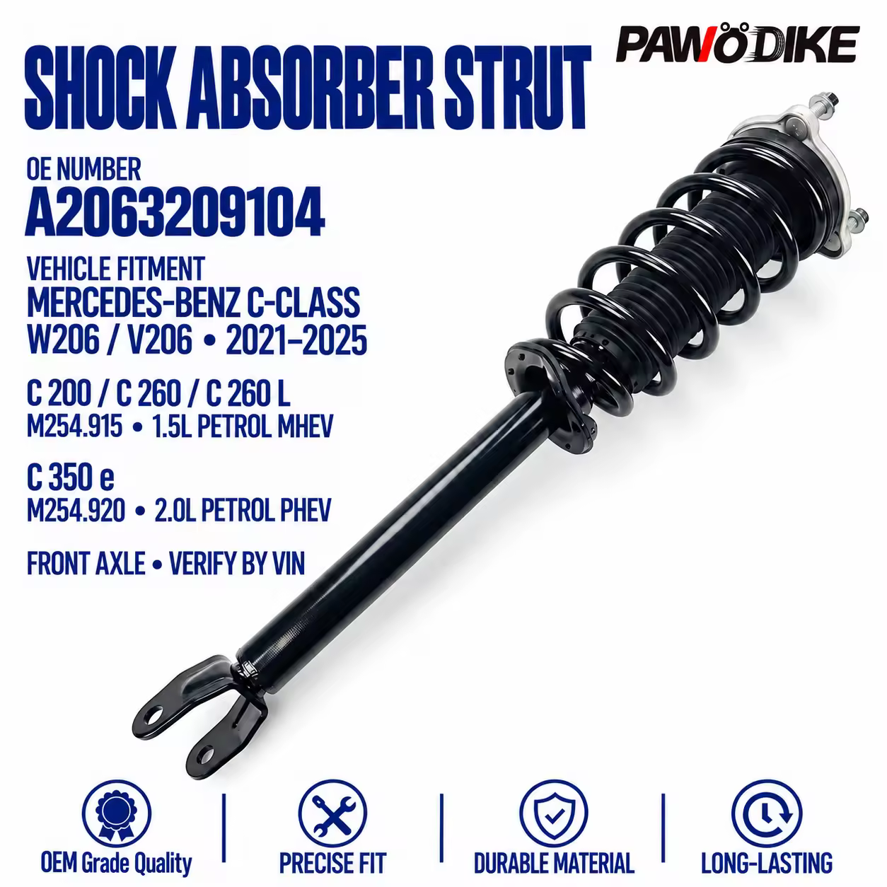 Shock Absorber for Mercedes-Benz C-Class (W206)