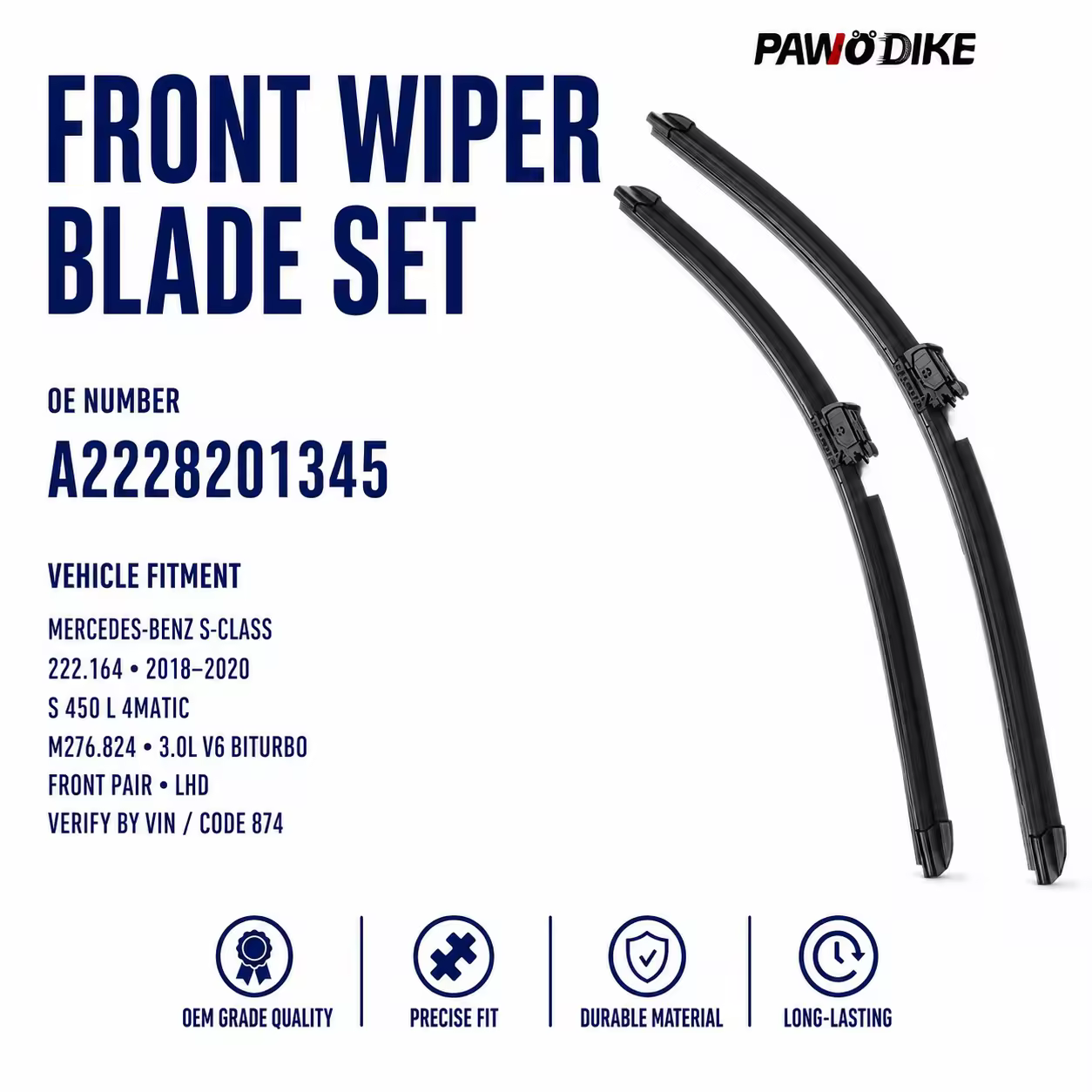 Wiper Blade for Mercedes-Benz S-Class (W222)