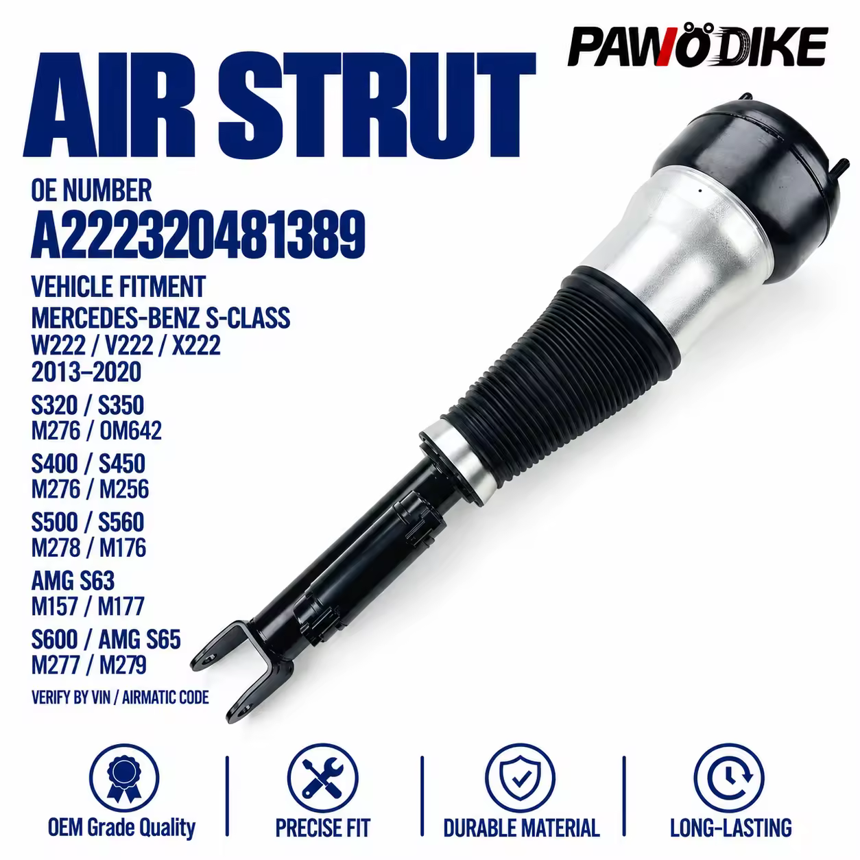 Shock Absorber for Mercedes-Benz S-Class (W222)