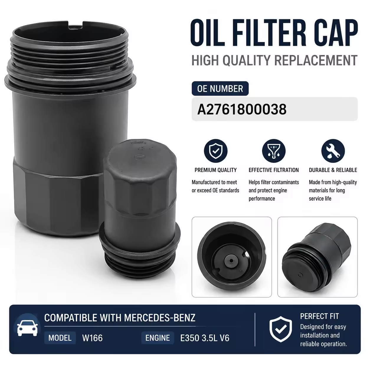 Oil Filler Cap for Mercedes-Benz M-Class / GLE (W166)
