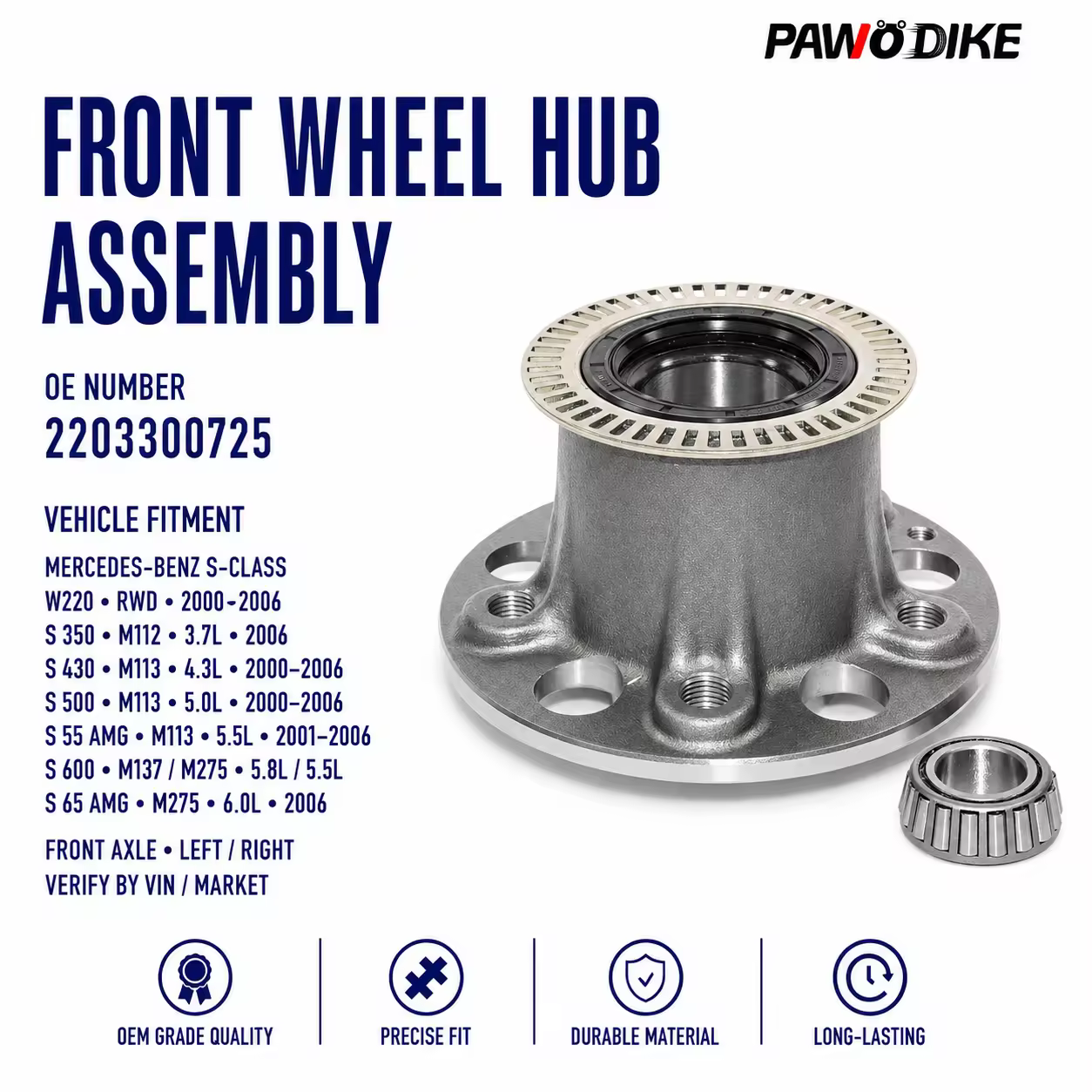 Wheel Hub Bearing for Mercedes-Benz S-Class (W220)