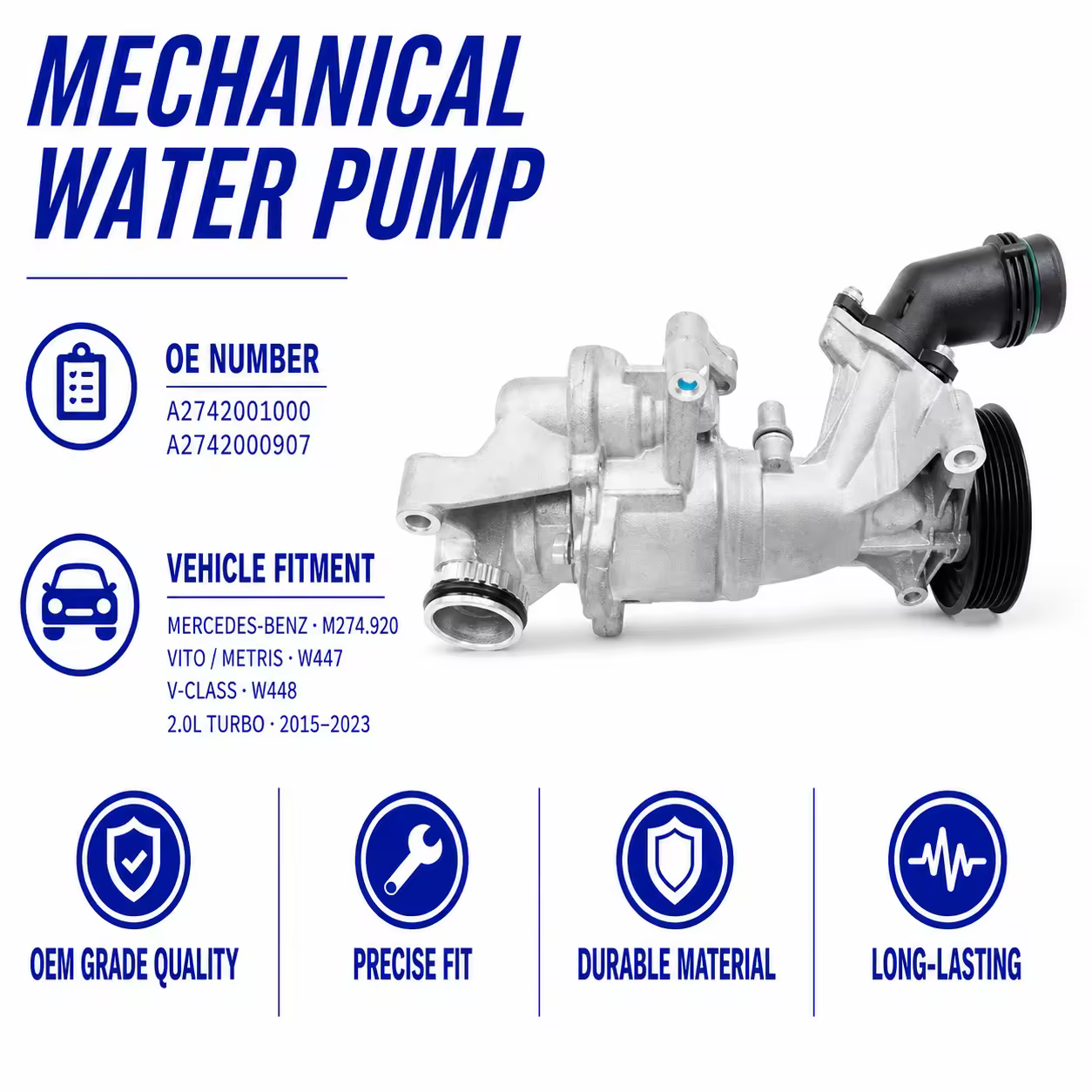 Cooling Pump for Mercedes-Benz V-Class / Vito (W447)