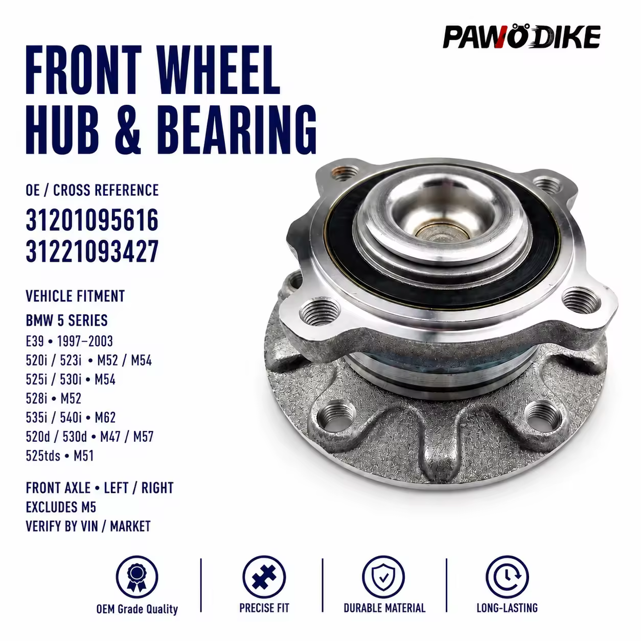 Bearing Hub Assembly for BMW 5 Series (E39)