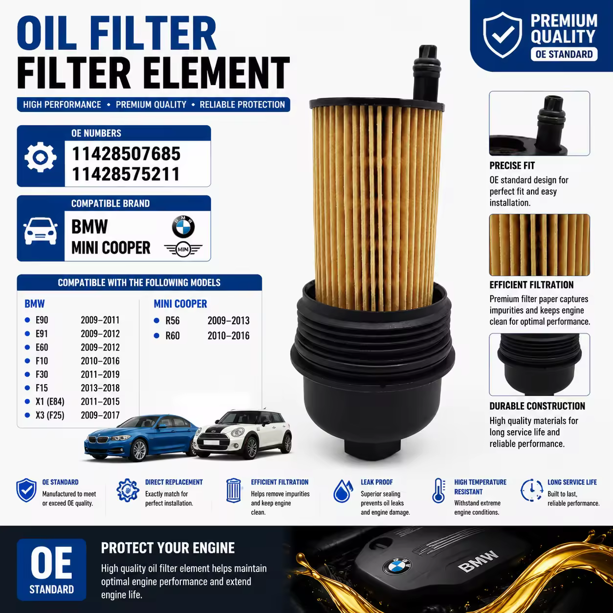 Oil Filler Cap for MINI (R57 / R60 / R61) — view 7