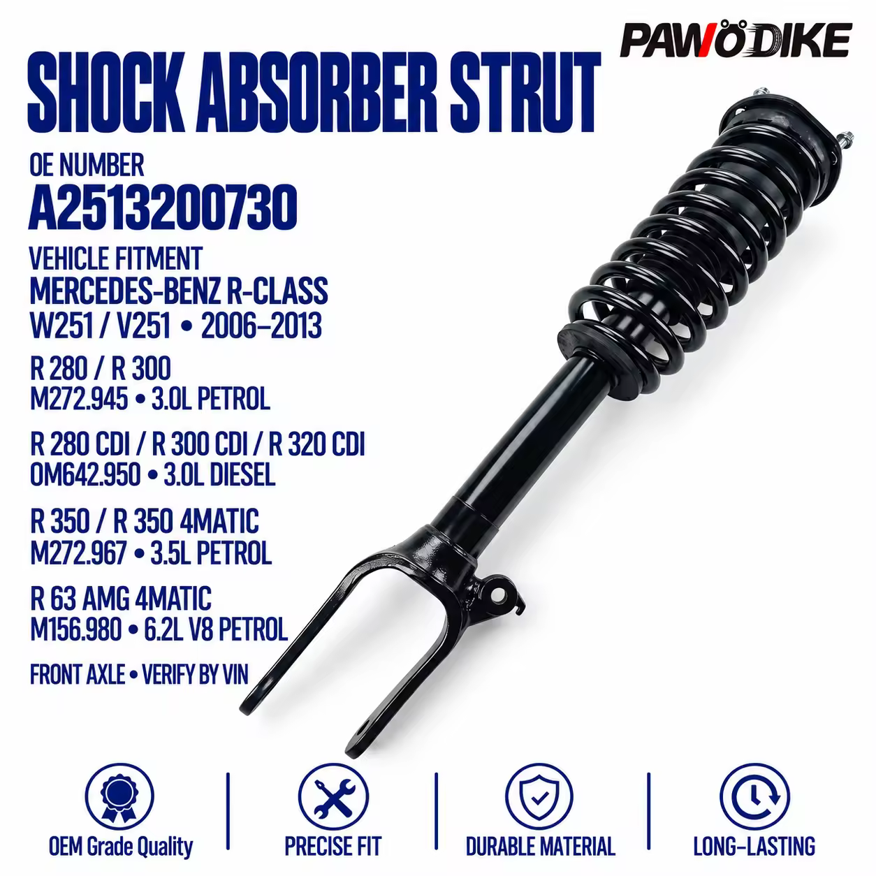 Shock Absorber for Mercedes-Benz R-Class (W251)