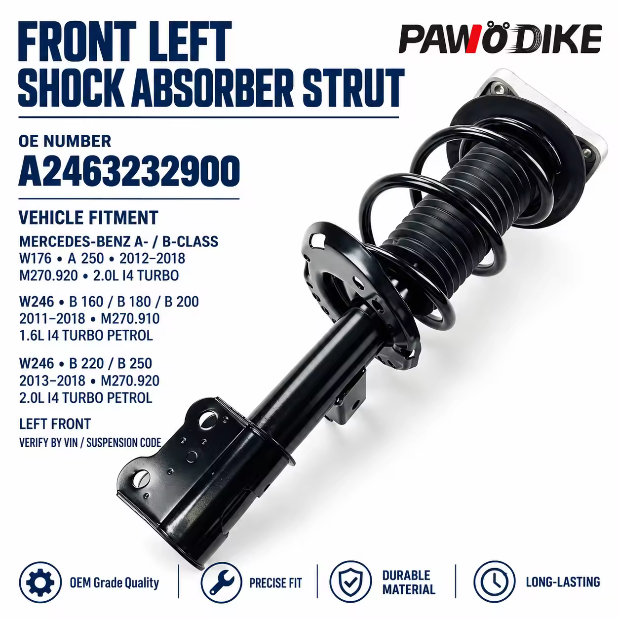 Shock Absorber for Mercedes-Benz (W176 / W246)