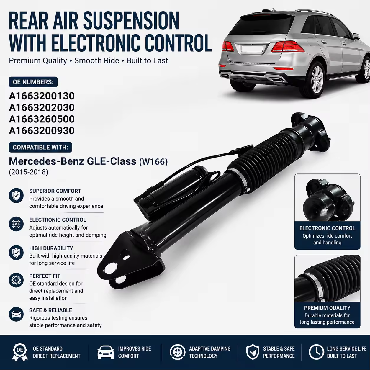 Shock Absorber for Mercedes-Benz M-Class / GLE (W166)