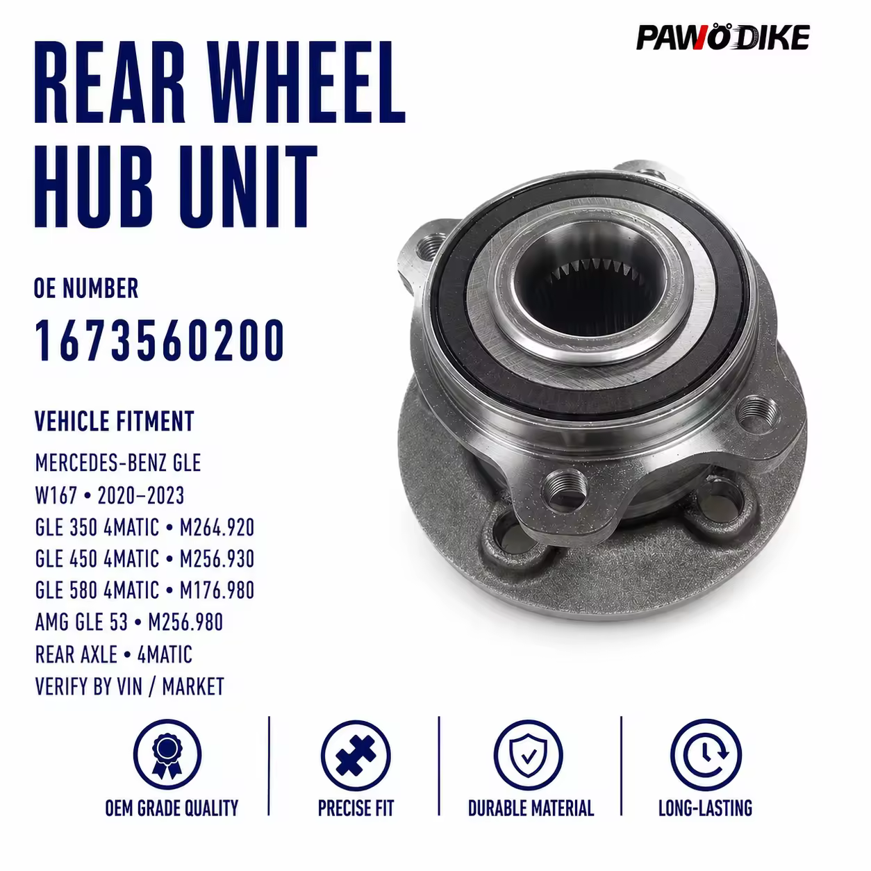 Bearing Hub for Mercedes-Benz GLE (W167)