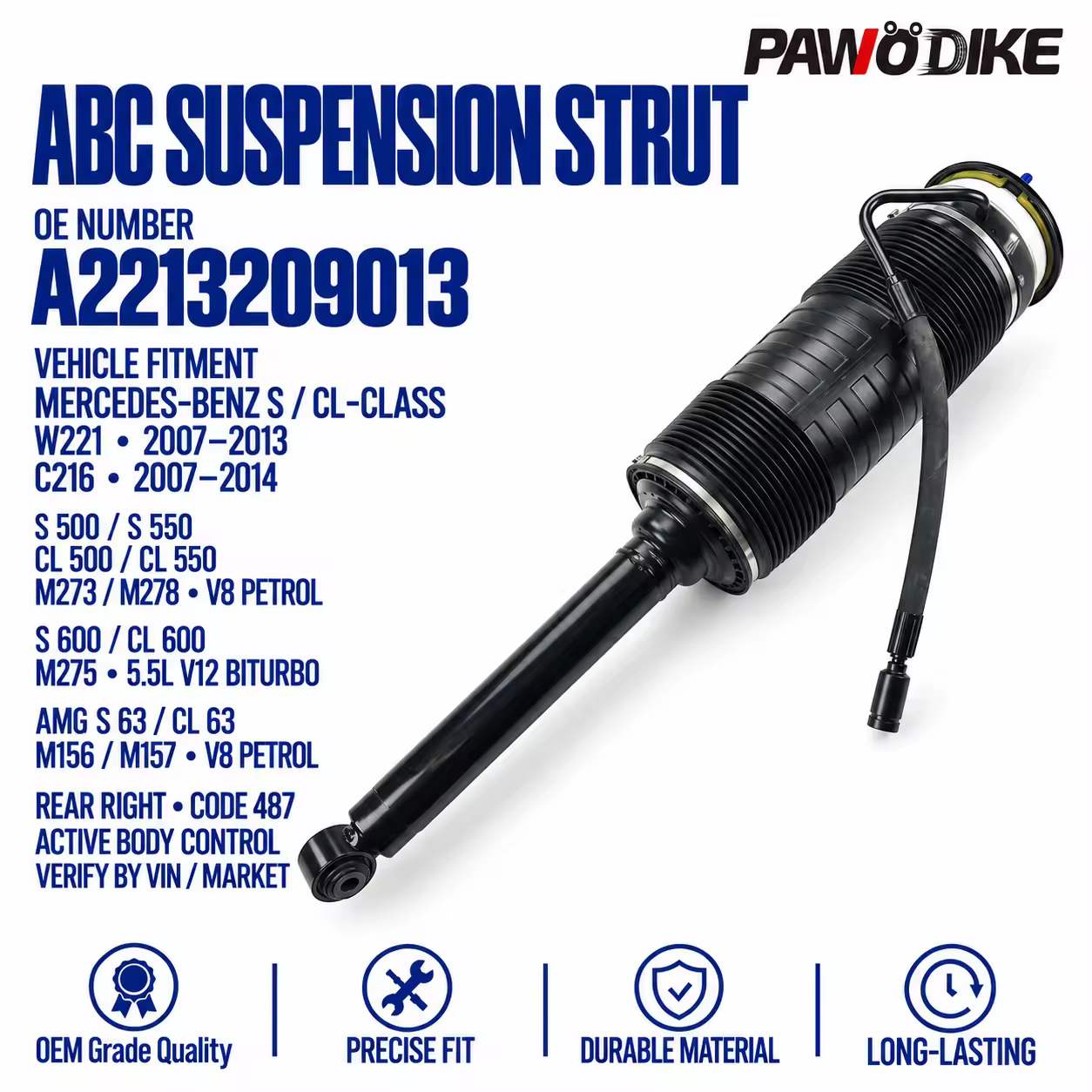 Air Suspension for Mercedes-Benz S-Class (W221)