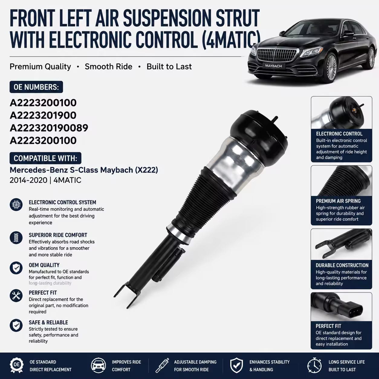 Shock Absorber for Mercedes-Benz S-Class (W222)