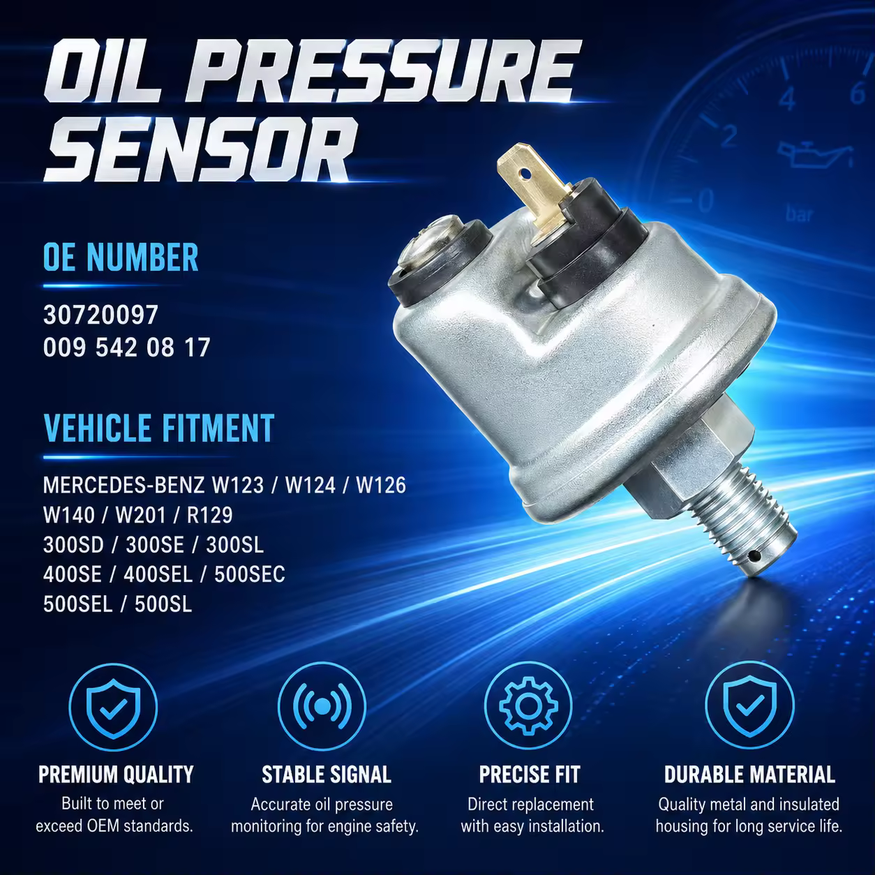 Pressure Sensor for Mercedes-Benz (chassis to be confirmed)