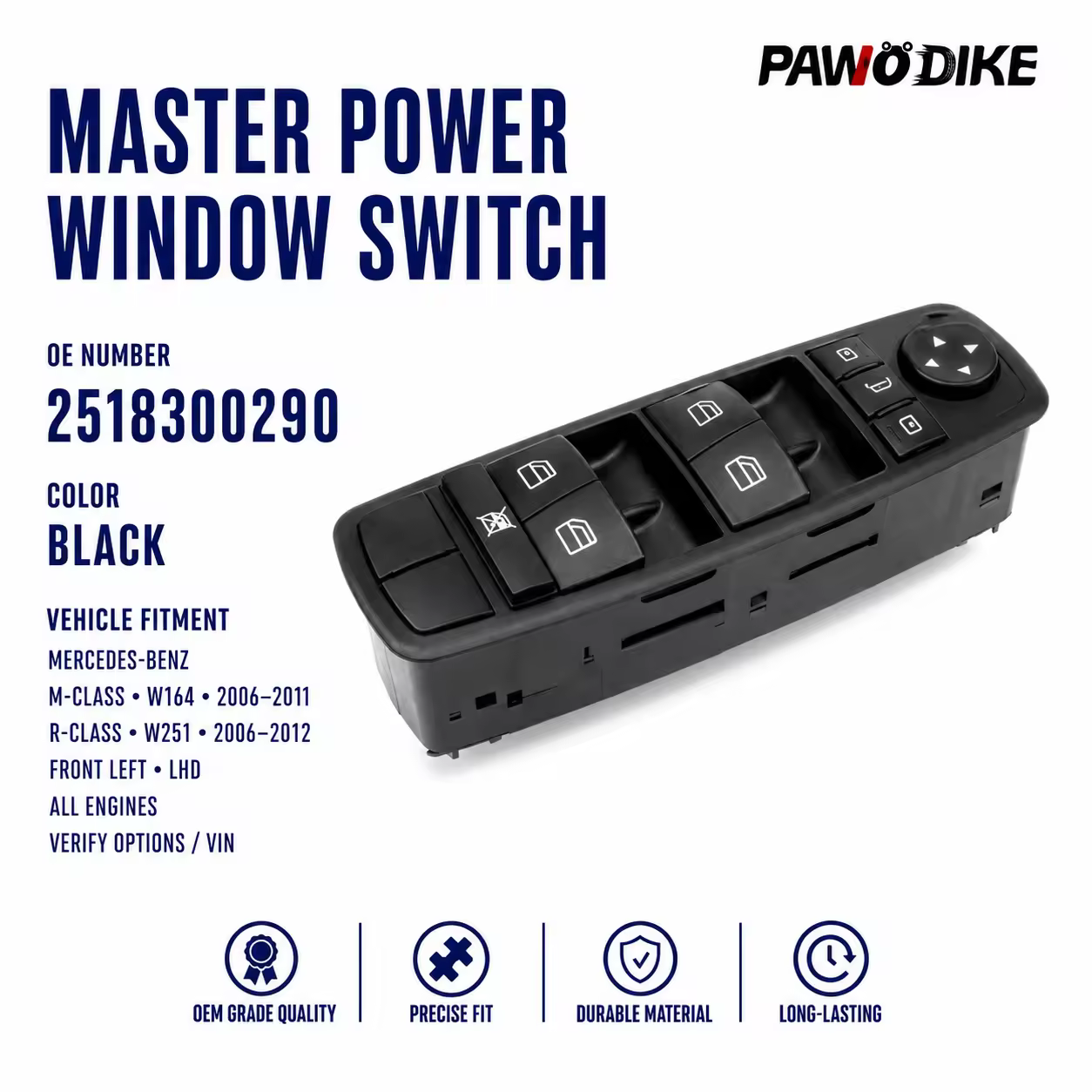 Master Switch for Mercedes-Benz (W164 / W251)