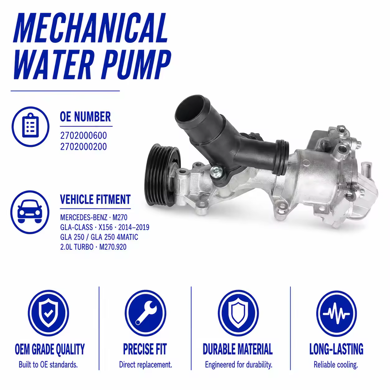 Water Pump for Mercedes-Benz (chassis to be confirmed)