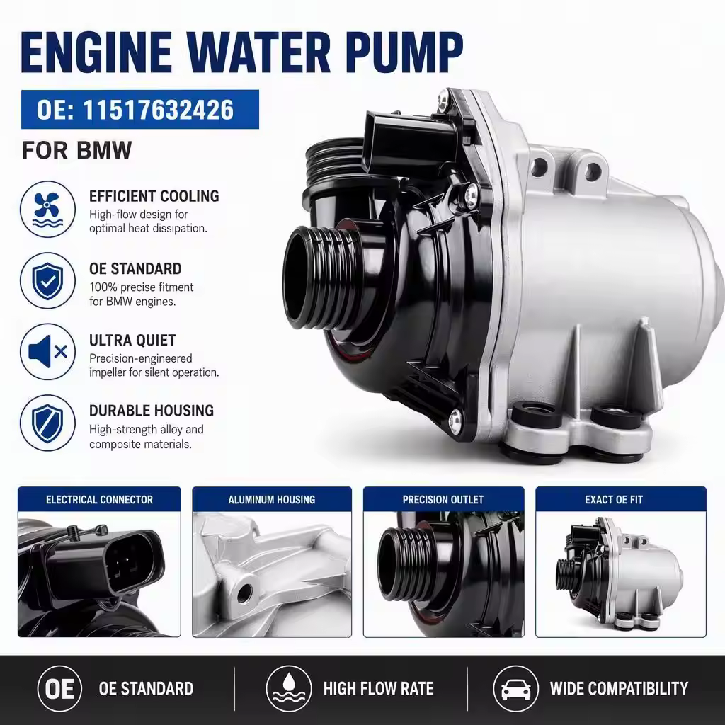 Water Pump for BMW (E82 / E60 / E61) — view 7