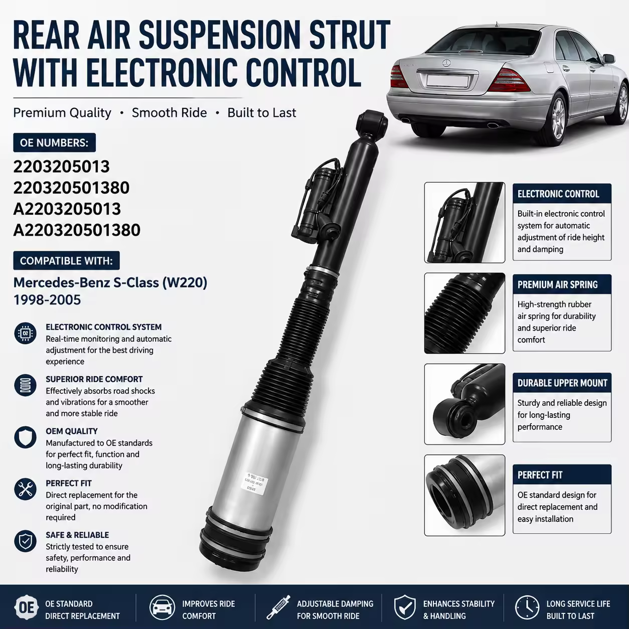 Shock Absorber for Mercedes-Benz S-Class (W220)