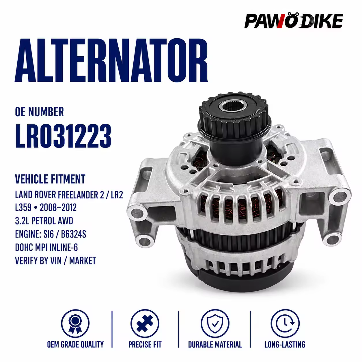 Alternator for Land Rover Range Rover