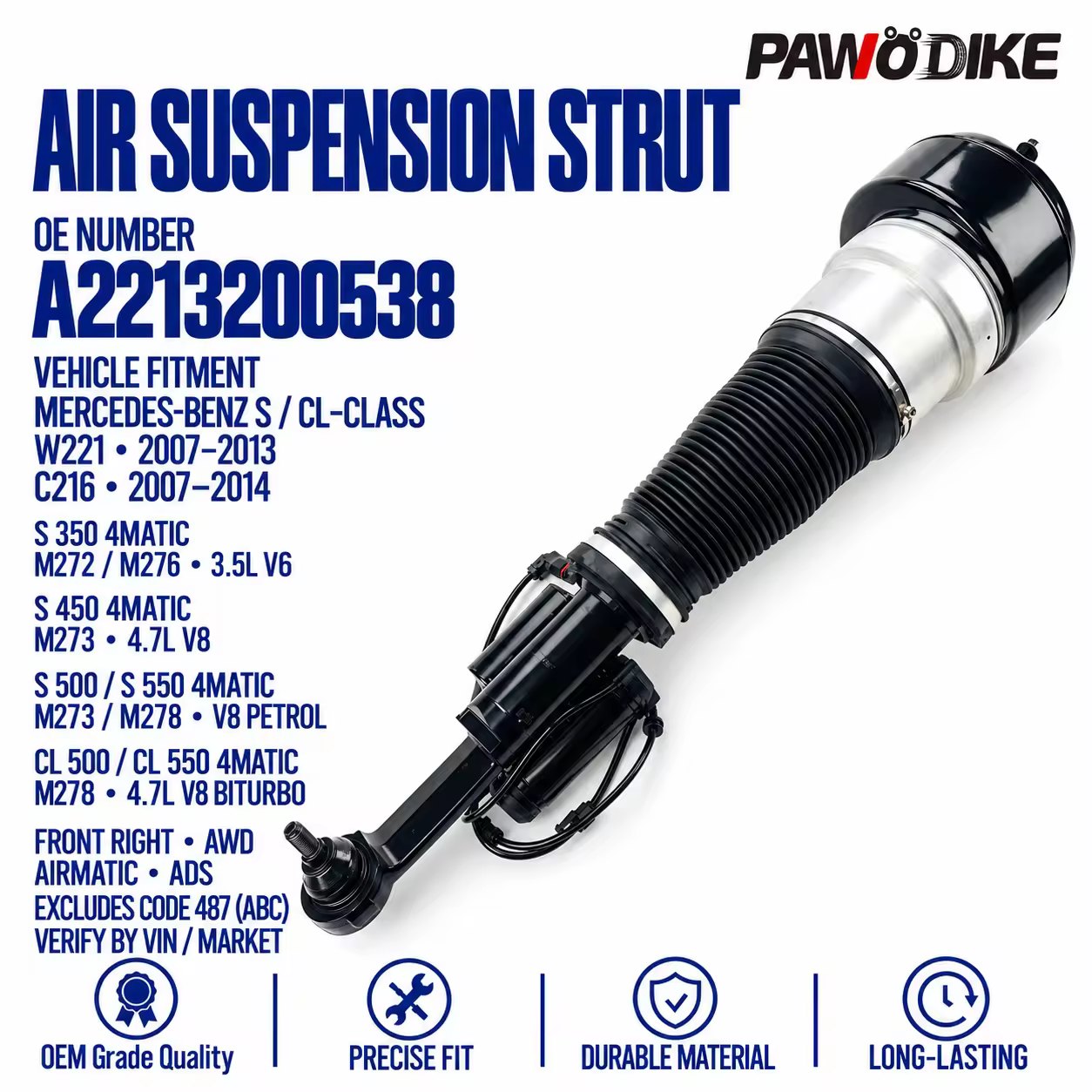 Shock Absorber for Mercedes-Benz S-Class (W221)